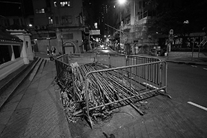 Hollywood Road at night, 16 September 2016