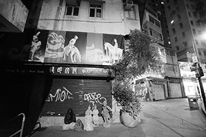 Hollywood Road at night, Sheung Wan, 16 September 2016