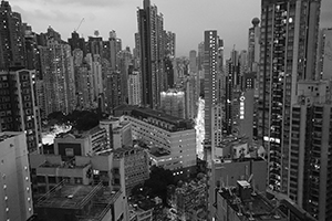 Queen's Road West, viewed from Sheung Wan, 19 September 2016