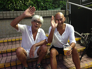 Photographers John Fung and Roy Lee, Central Ferry Piers, 25 September 2016