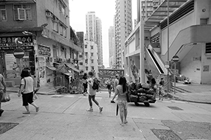 At the junction of Centre Street and Third Street, Sai Ying Pun, 20 September 2016