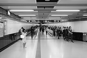Underground passageway to Tsim Sha Tsui MTR Station, Tsim Sha Tsui, 12 December 2016