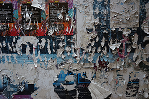 Old posters on a wall, Sheung Wan, 20 January 2017