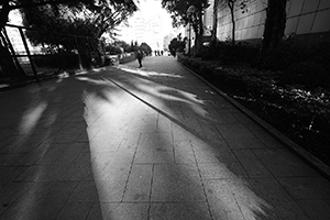 Entrance to Kowloon Park near Austin Road, Tsim Sha Tsui, 2 January 2017