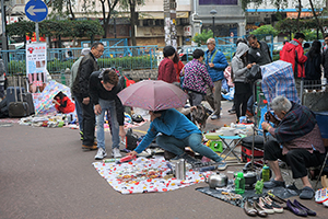 Street market in Sham Shui Po during the Lunar New Year holiday, 28 January 2017