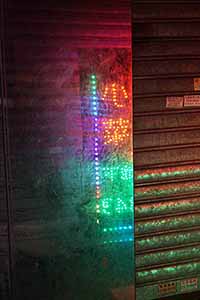 Reflection of neon signage, Mongkok, 28 January 2017