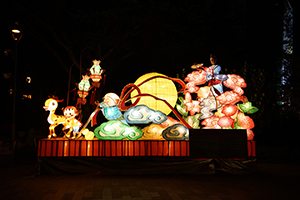 Lunar new year lantern display in Sun Yat Sen Memorial Park, Sheung Wan, 13 February 2017