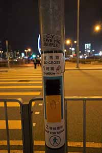 Graffiti concerning Leung Chun Ying, Lung Wo Road, Central, 26 February 2017