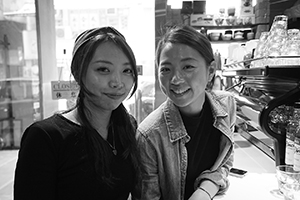 Visitors from Taiwan encountered in a coffee shop, Jervois Street, Sheung wan, 1 March 2017