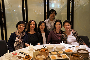 Lunch with former students, Pacific Place, Admiralty, 12 April 2017