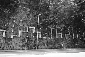 A wall, Pokfulam Road, Hong Kong Island, 20 July 2017