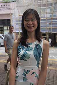 Artist Elaine Chiu, Hill Road, Shek Tong Tsui, 9 August 2017
