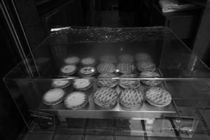 Tarts in a shop window, Kennedy Town, Hong Kong Island, 22 August 2017