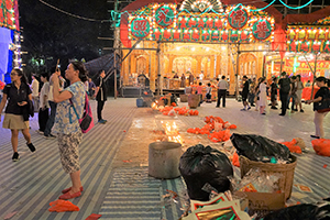 Moreton Terrace Playground during the Hungry Ghost Festival, 12 September 2017