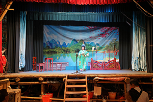 Chinese opera for the Hungry Ghost Festival, in a matshed theatre near the Sun Yat Sen Memorial Park, Sheung Wan, 14 September 2017