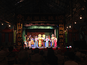 Chinese opera for the Hungry Ghost Festival on Hill Road, Shek Tong Tsui, 17 September 2017