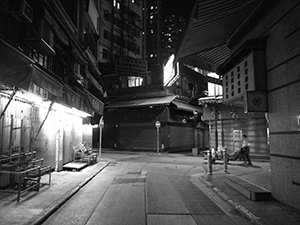 Street at night, Sheung Wan, 12 December 2011