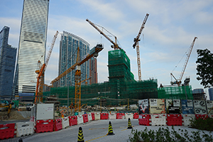 M+ under construction, West Kowloon, 23 November 2017