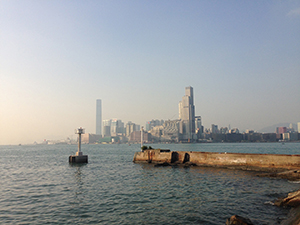 Victoria Harbour, viewed from Causeway Bay, 3 December 2017