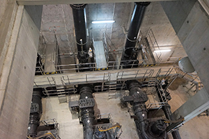 Visit to Tai Hang Tung Stormwater Pump during an art event by Kingsley Ng, Kowloon, 6 January 2018