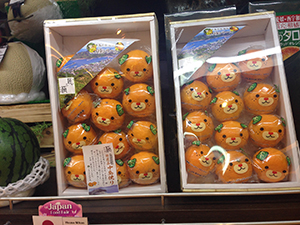 Fruit from Japan on display in a supermarket, Pacific Place, Admiralty, 1 May 2018