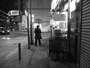 Street at night, Sheung Wan, 12 December 2011