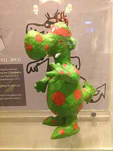 The original model of Lap Sap Chung, on display in the bar of the FCC, 28 January 2019