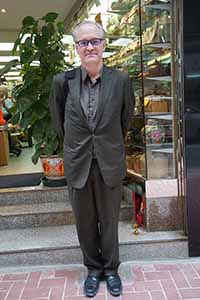 Publisher Michael Duckworth, Jervois Street, Sheung Wan, 1 February 2019