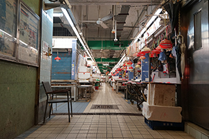 A market at night, Kowloon, 5 February 2019