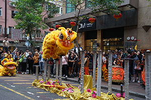 Lion dance, Minden Avenue, Tsim Sha Tsui, 9 February 2019