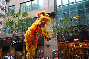 Lion dance, Minden Avenue, Tsim Sha Tsui, 9 February 2019