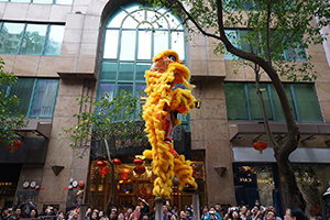 Lion dance, Minden Avenue, Tsim Sha Tsui, 9 February 2019