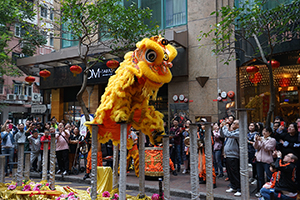 Lion dance, Minden Avenue, Tsim Sha Tsui, 9 February 2019