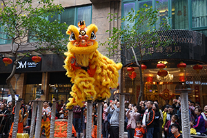 Lion dance, Minden Avenue, Tsim Sha Tsui, 9 February 2019