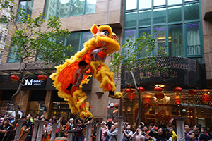 Lion dance, Minden Avenue, Tsim Sha Tsui, 9 February 2019