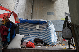 Home of a street sleeper, Sheung Wan, 10 February 2019