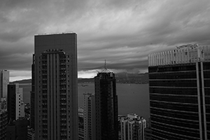 View towards Victoria Harbour, Sheung Wan, 19 February 2019