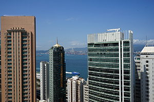 View towards Victoria Harbour, Sheung Wan, 19 February 2019