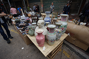 Flea market, Ki Lung Street,  Sham Shui Po, 5 February 2019