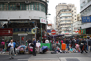 View of Yu Chau Street, Sham Shui Po, 5 February 2019