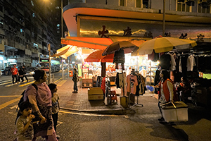 Street view at night, Kowloon, 5 February 2019