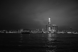 Victoria Harbour, viewed from the Sun Yat Sen Memorial Park, Sai Ying Pun, 14 March 2019