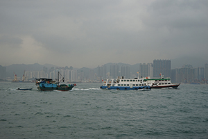 Boats in Victoria Harbour, 20 March 2019