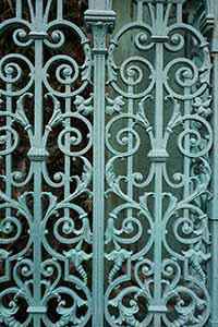 Railings of Jamia Mosque, Shelley Street, Central, 3 March 2019