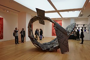 Artwork made from a flattened helicopter, Tang Contemporary Art, H Queens, Queen's Road Central, Central, 25 March 2019