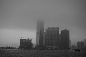 West Kowloon in low cloud, 1 March 2019
