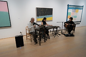 Music performance at Hanart TZ Gallery, Pedder Building, Central, 25 March 2019