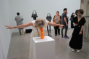 Interactive artwork in an exhibition at Lehman Maupin Gallery, Pedder Building, Central, 25 March 2019
