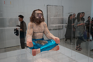 Exhibition opening, White Cube, Connaught Road Central, Central, 25 March 2019