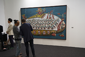 Painting by Heri Dono on display in Art Central, Central Harbourfront Event Space, Central, 26 March 2019